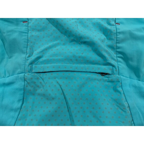 Women Lululemon Windbreaker Track Running Jacket Blue Zip Pocket Sz 6 Flaw - Picture 13 of 16